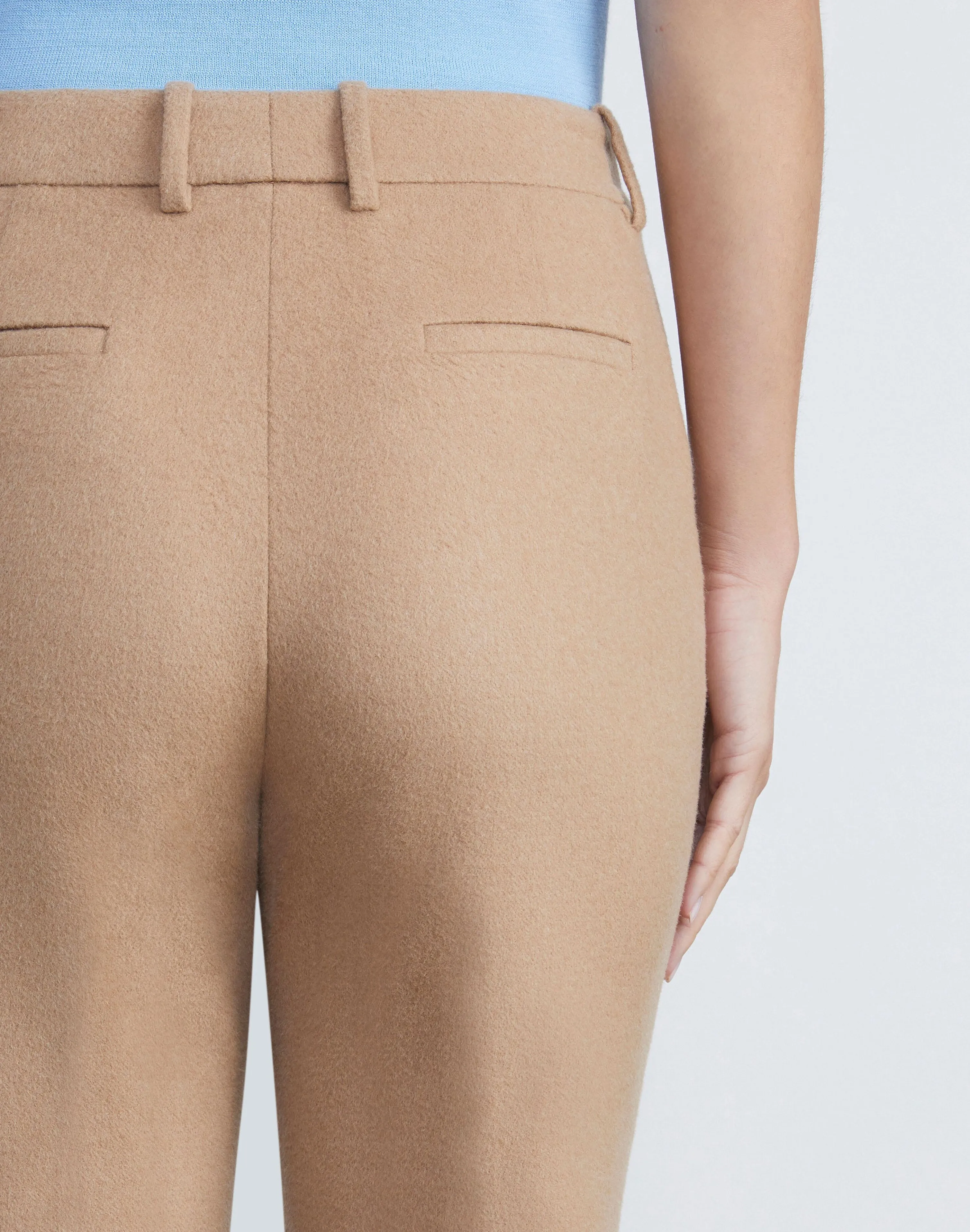 Camel Hair Clinton Ankle Pant