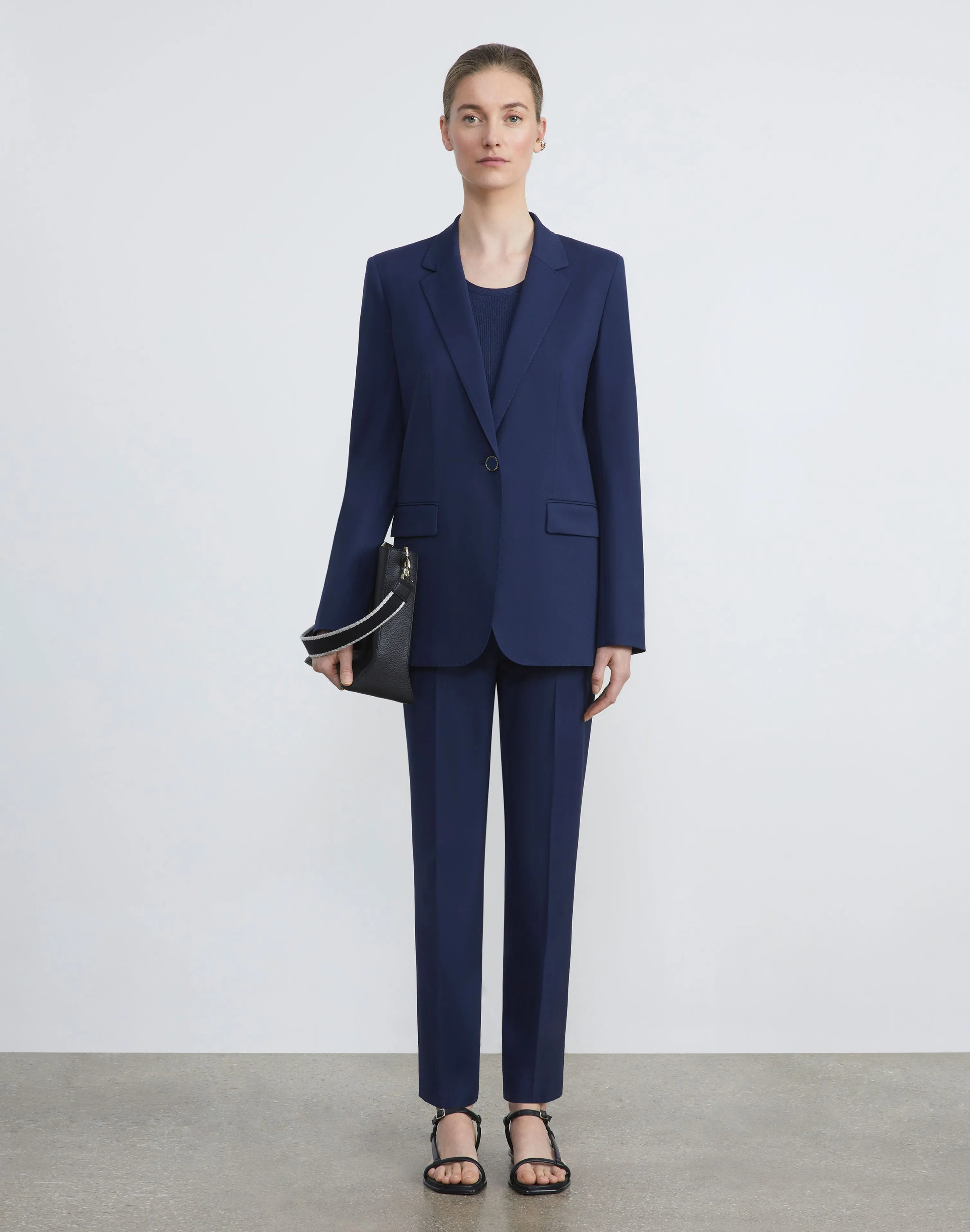 Stretch Wool Clinton Ankle Pant