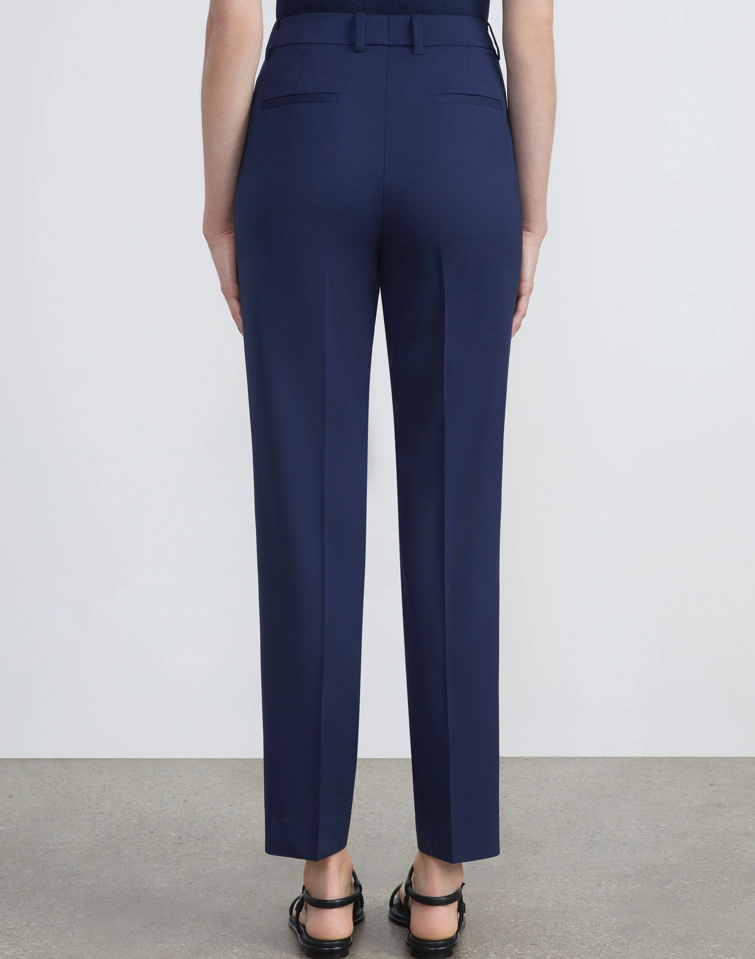 Stretch Wool Clinton Ankle Pant