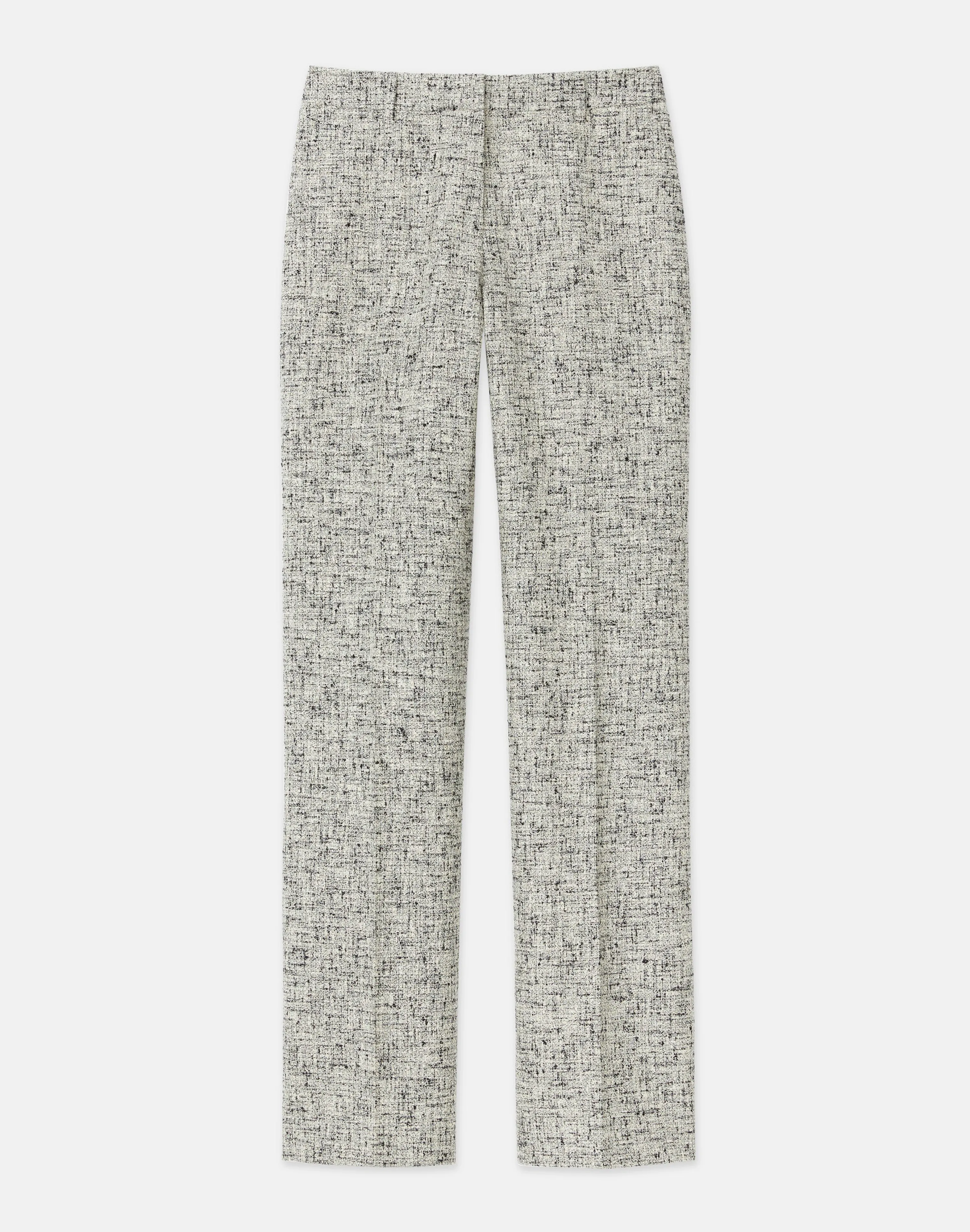 Linen-Cotton Bouclé Tweed Gates Pant