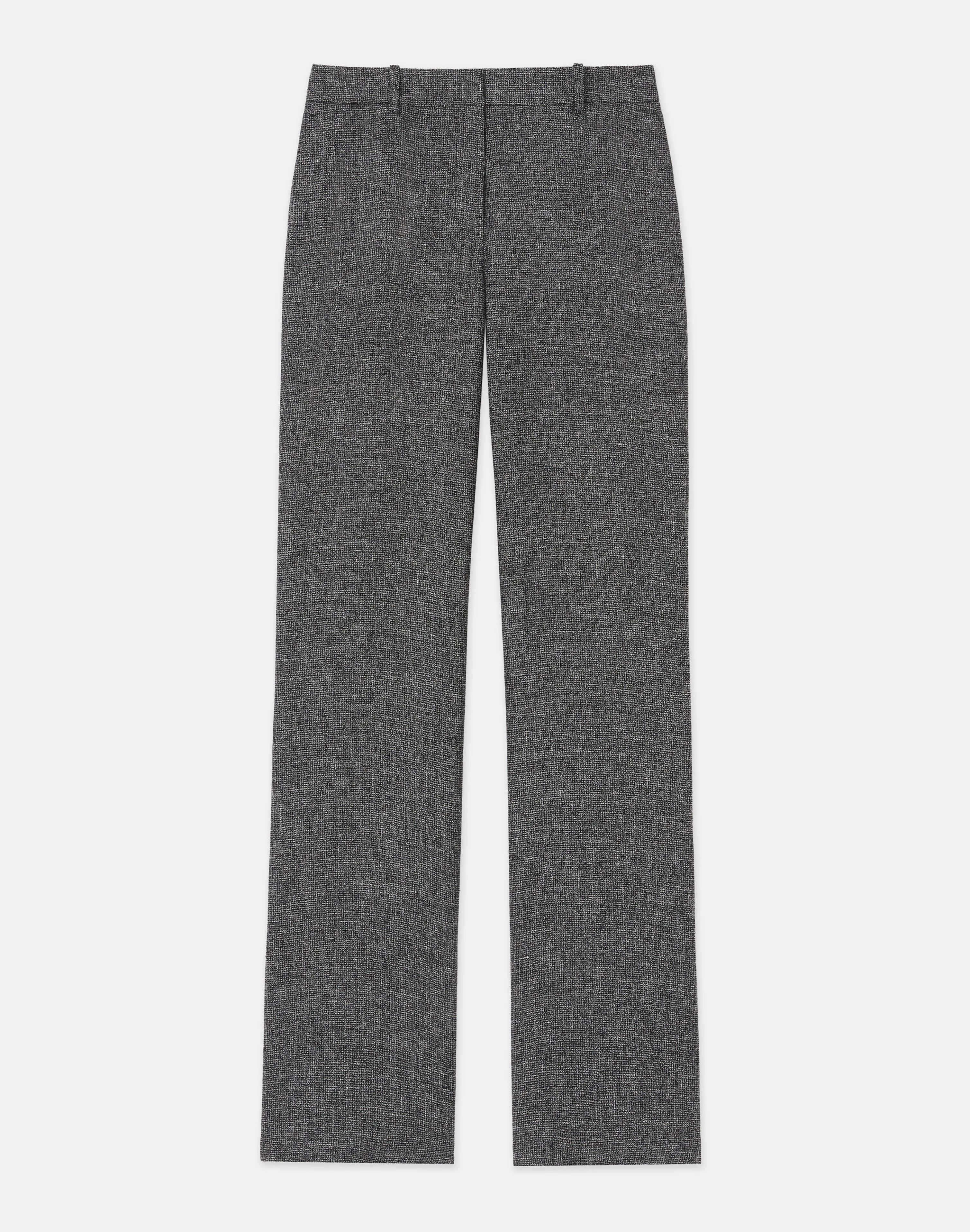 Marled Linen Basketweave Gates Pant