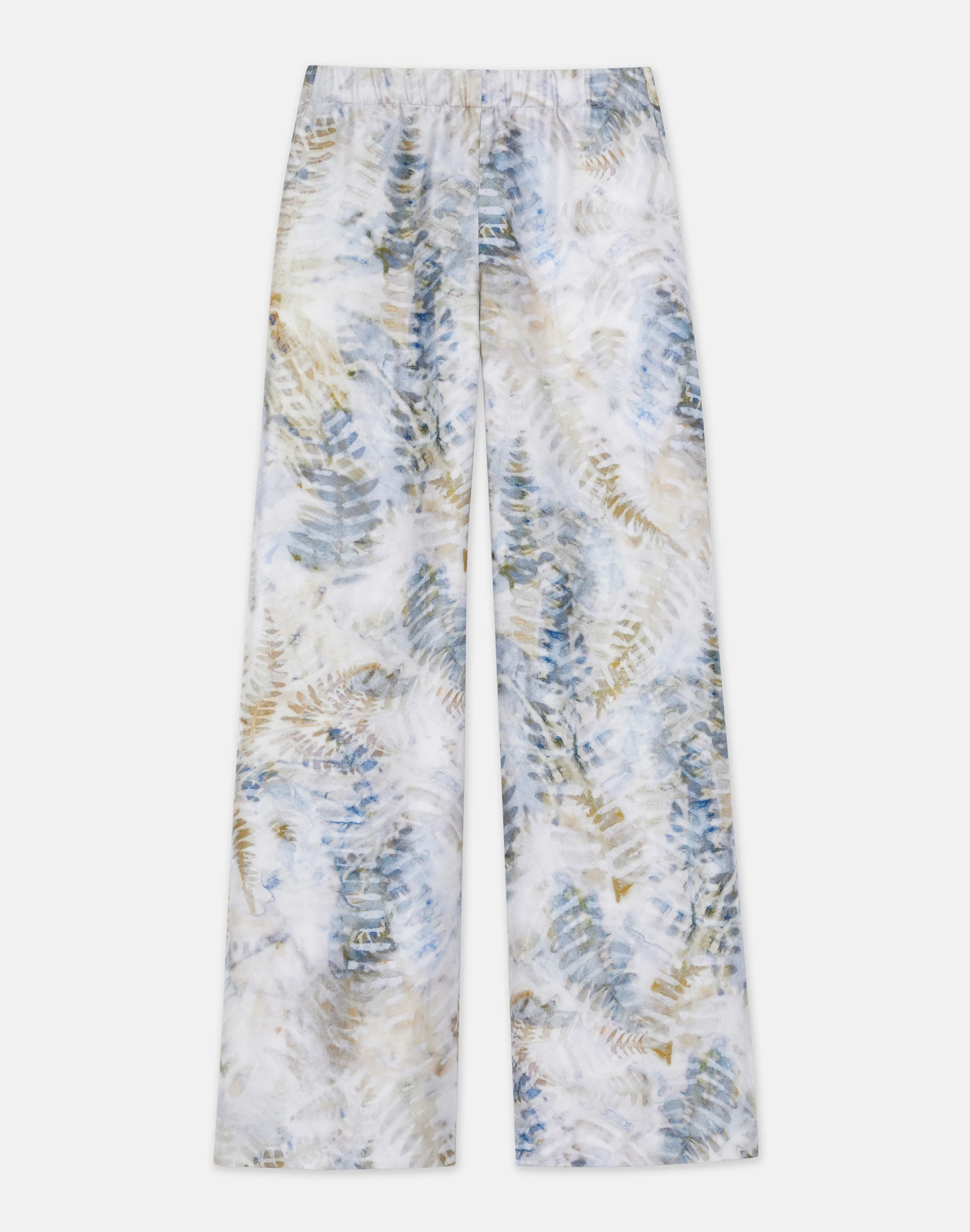 Eco Fern Print Silk Twill Riverside Pant