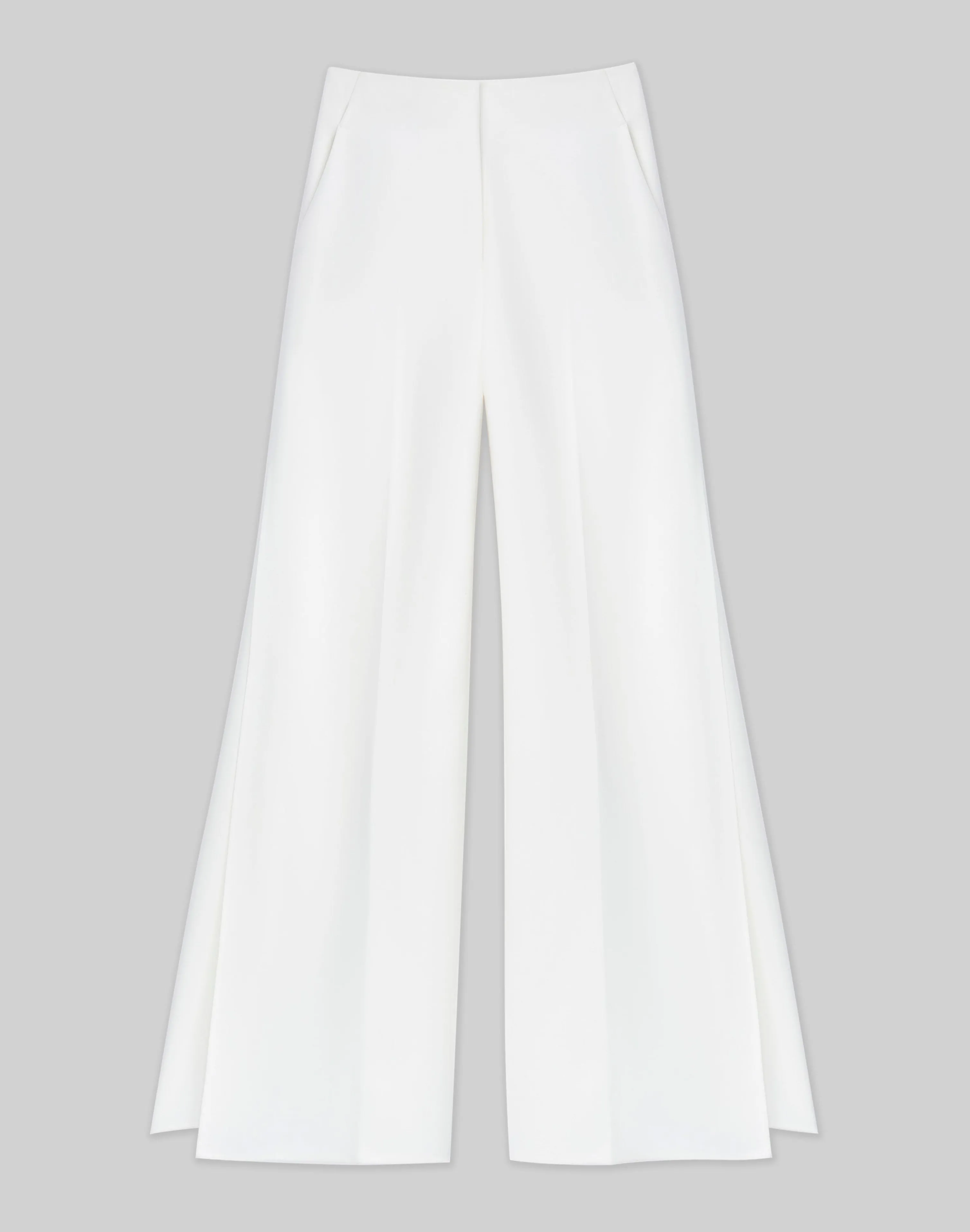 Finesse Crepe Franklin Wide Leg Ankle Pant