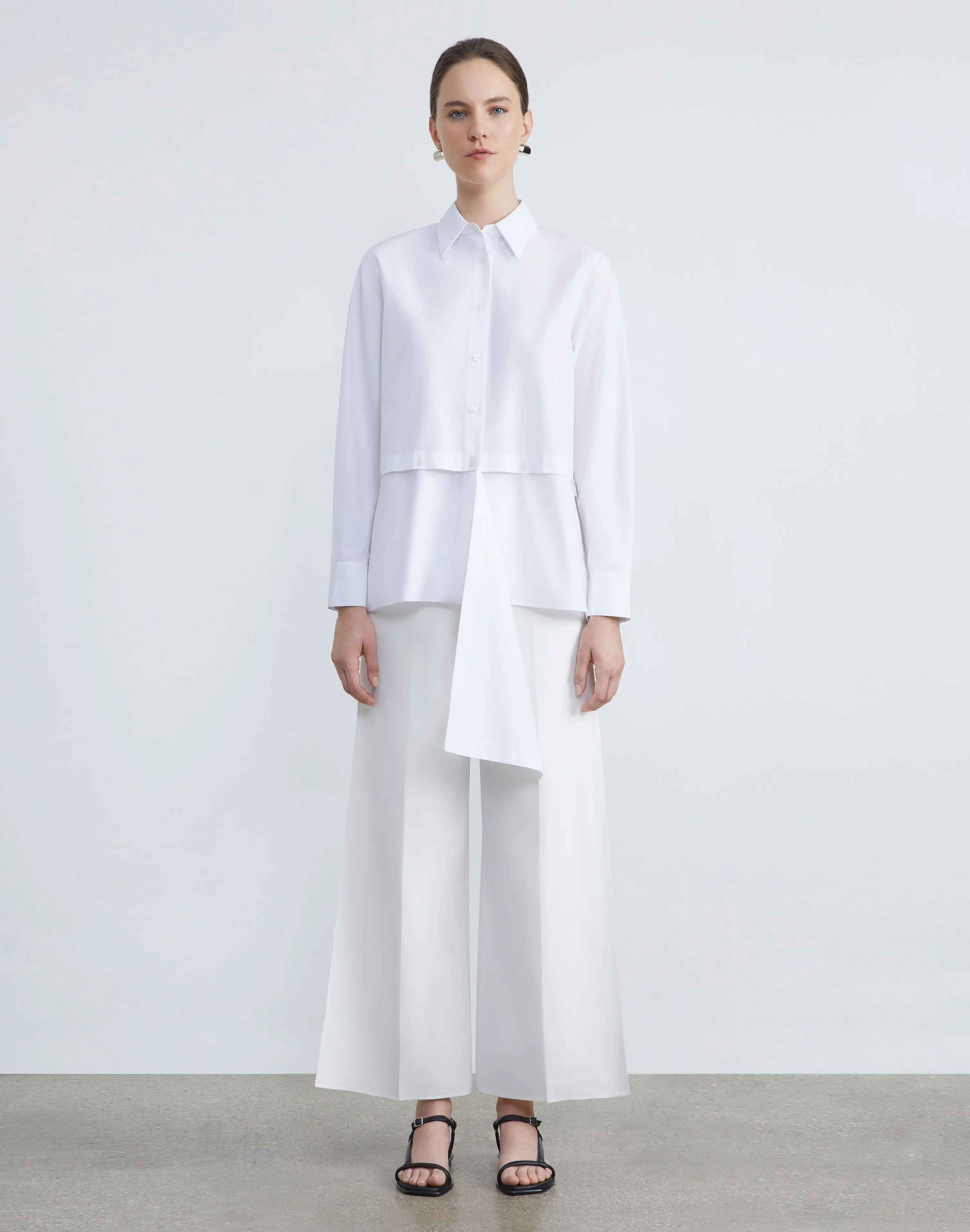 Finesse Crepe Franklin Wide Leg Ankle Pant