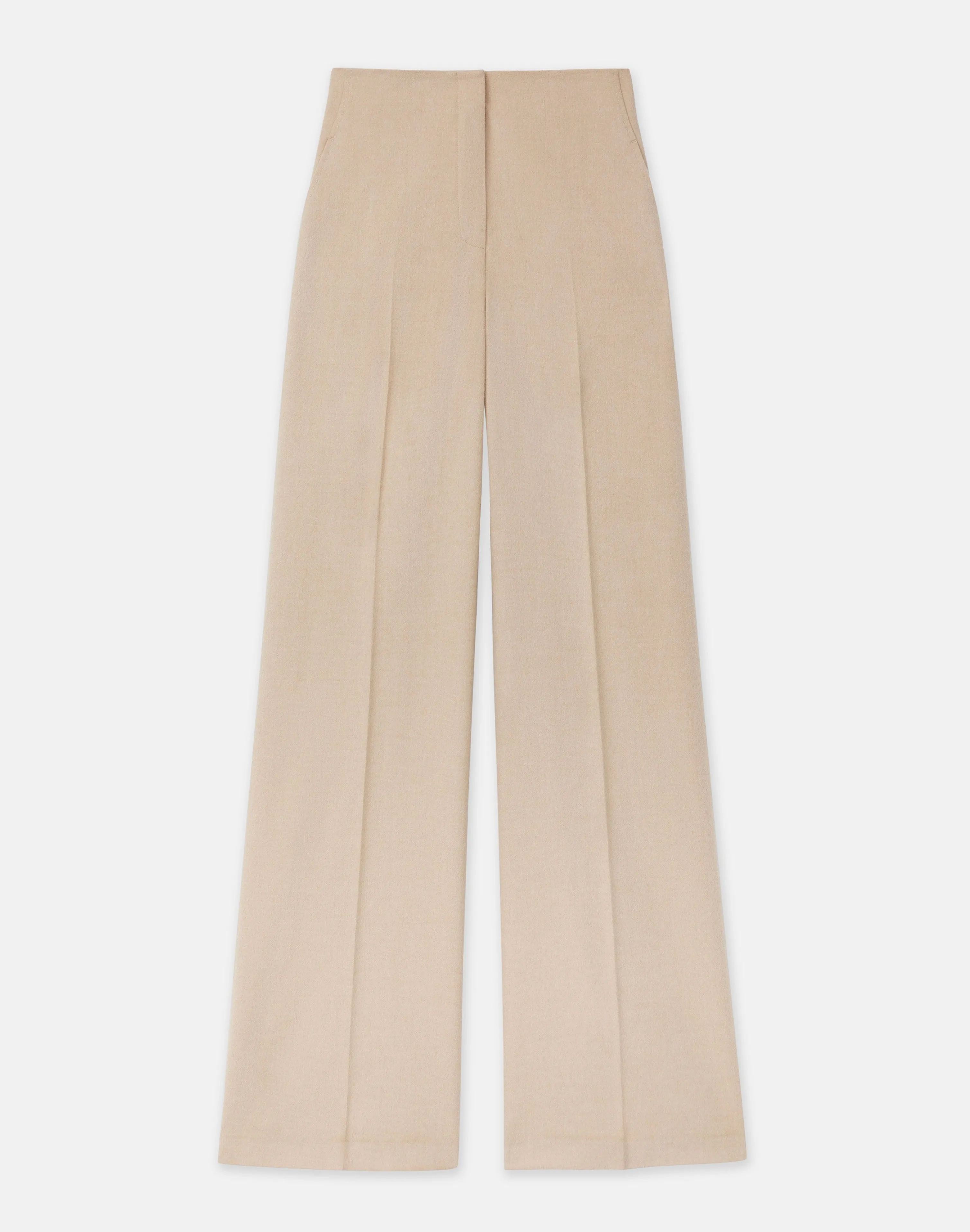 Camel Hair Thames Wide Leg Pant