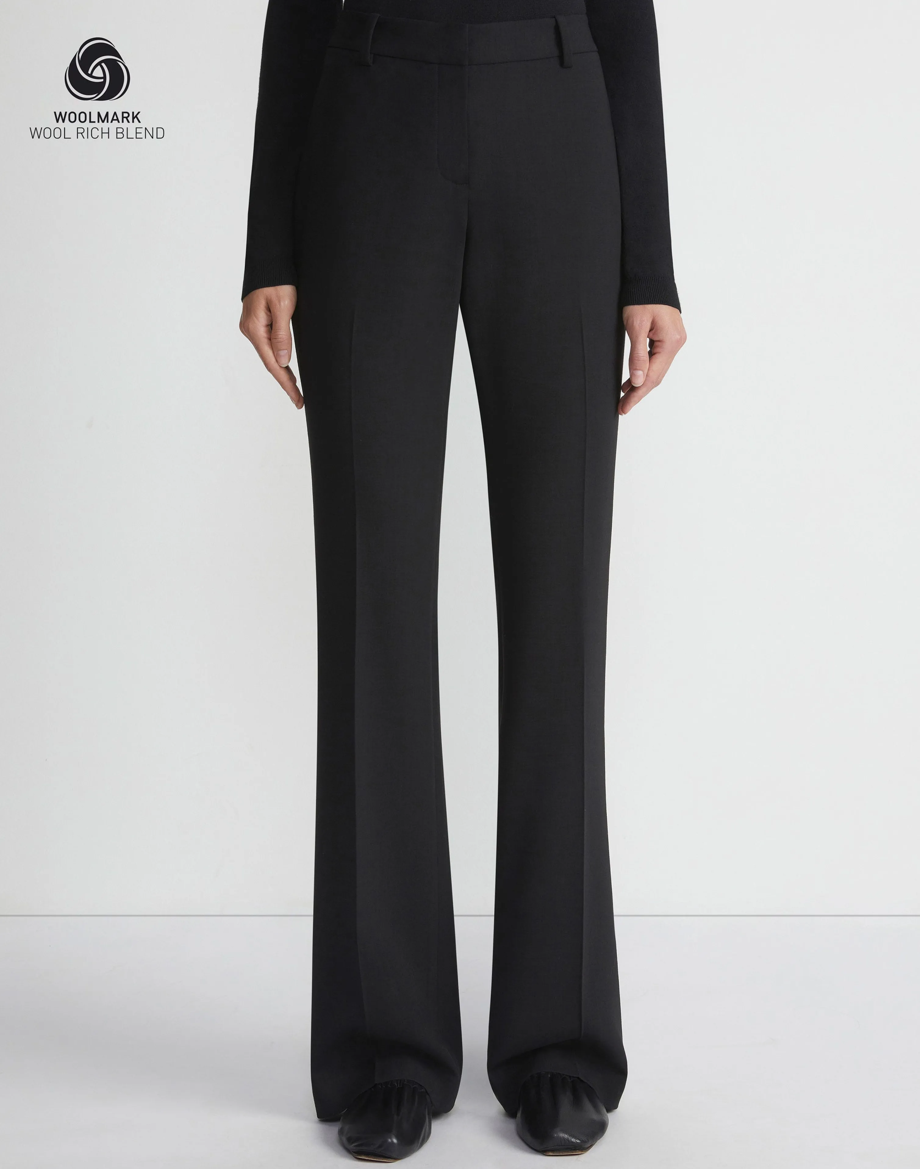 Responsible Wool Double Face Waldorf Flared Pant