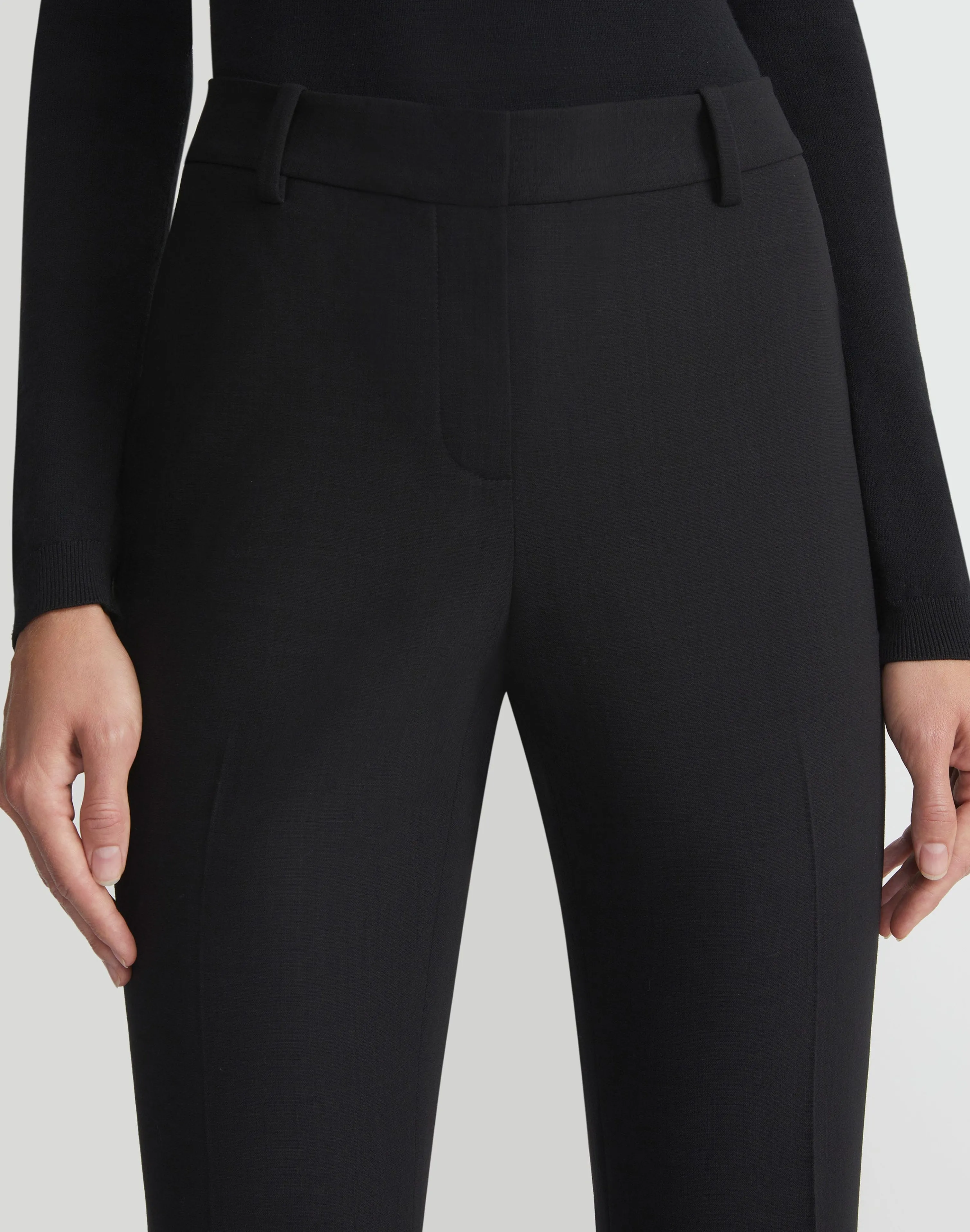 Responsible Wool Double Face Waldorf Flared Pant