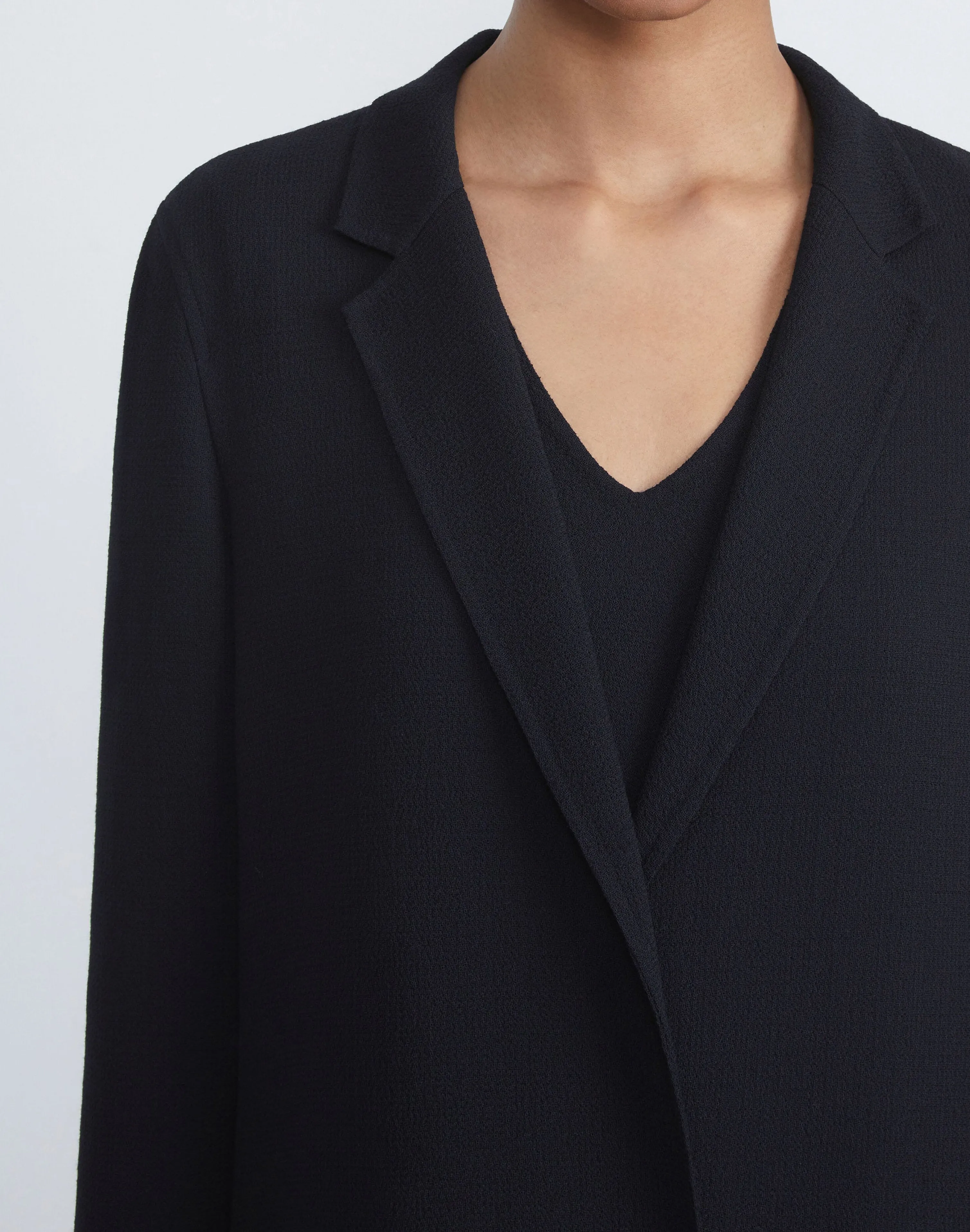 Responsible Wool Nouveau Crepe A-Line Jacket