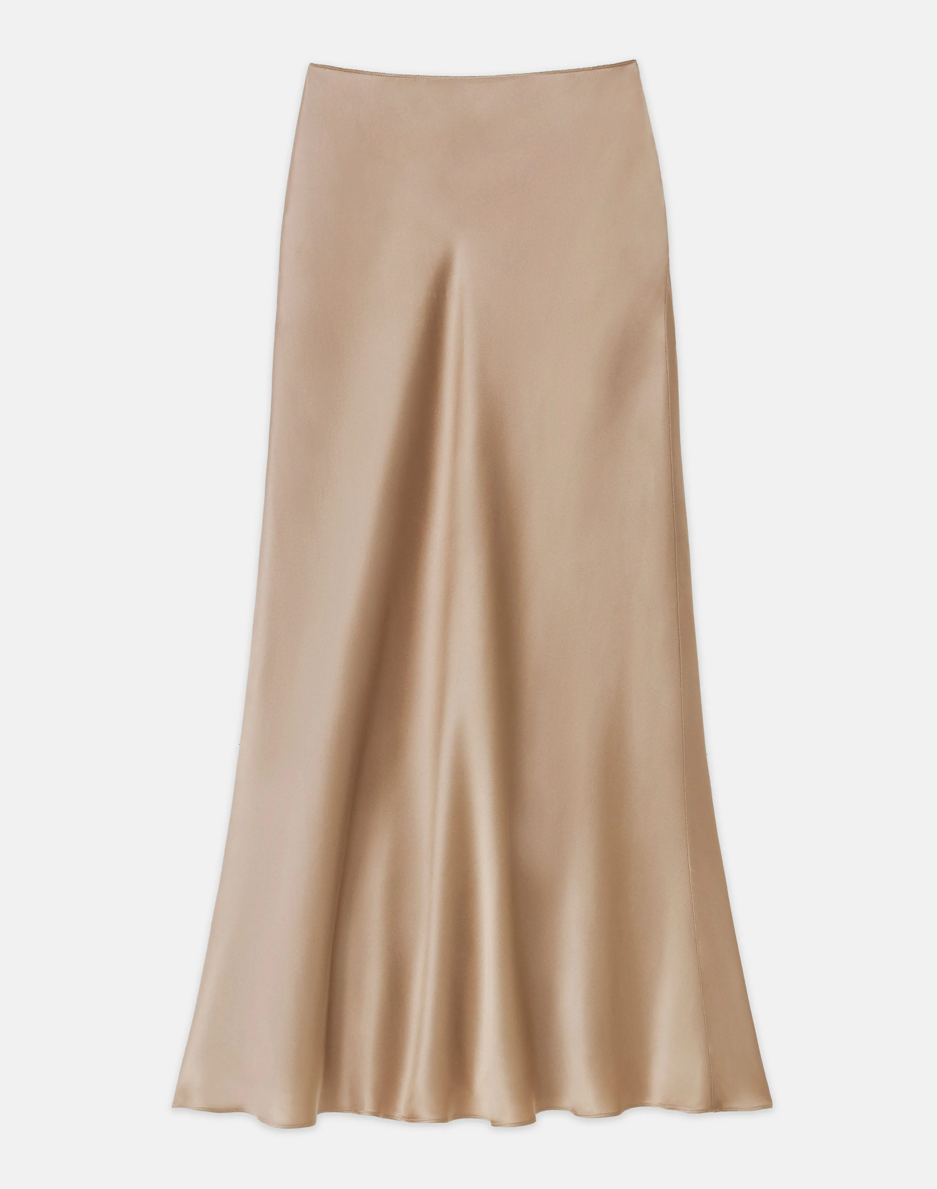 Satin Bias Maxi Skirt