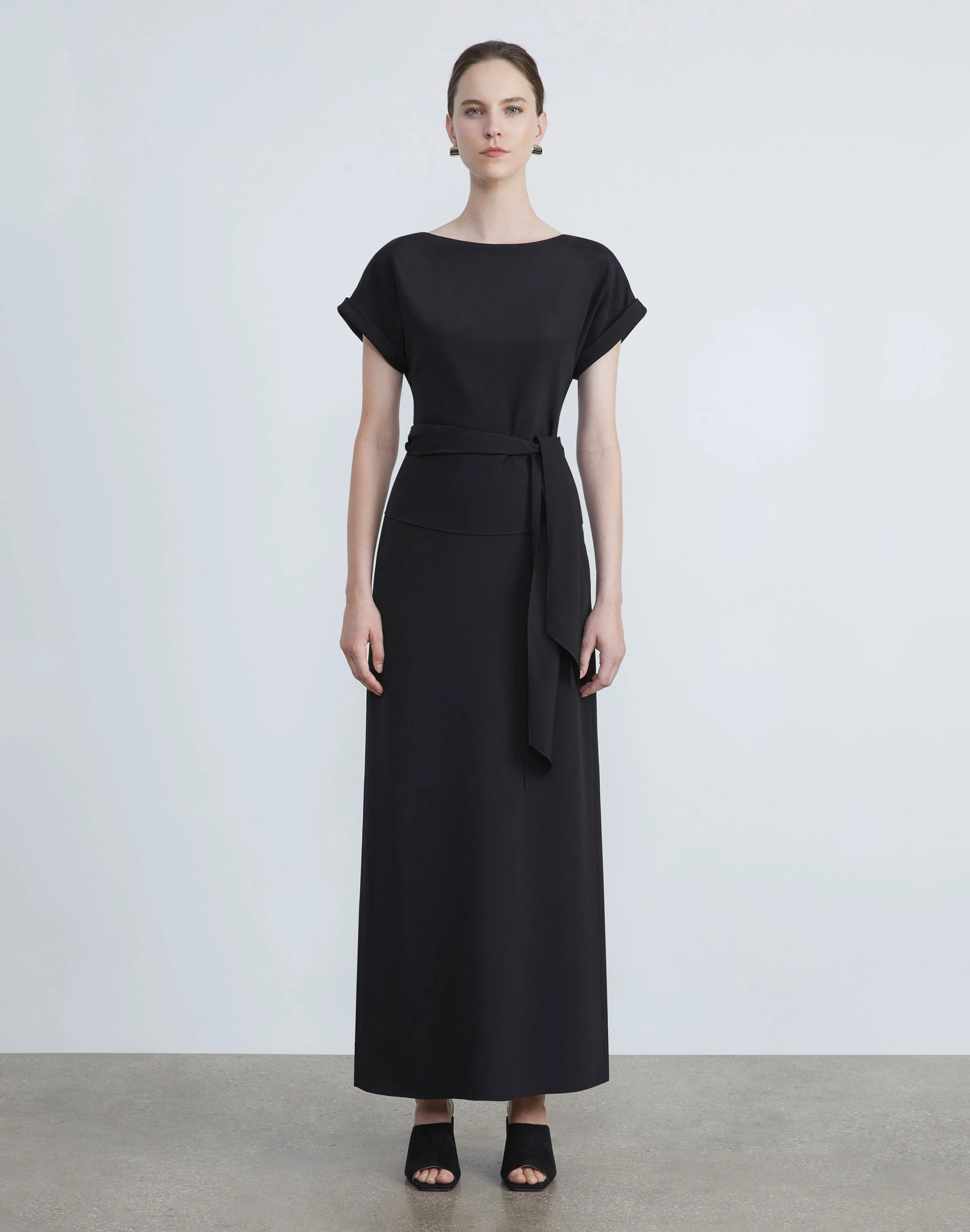 Organic Silk Stretch Crepe De Chine Skirt