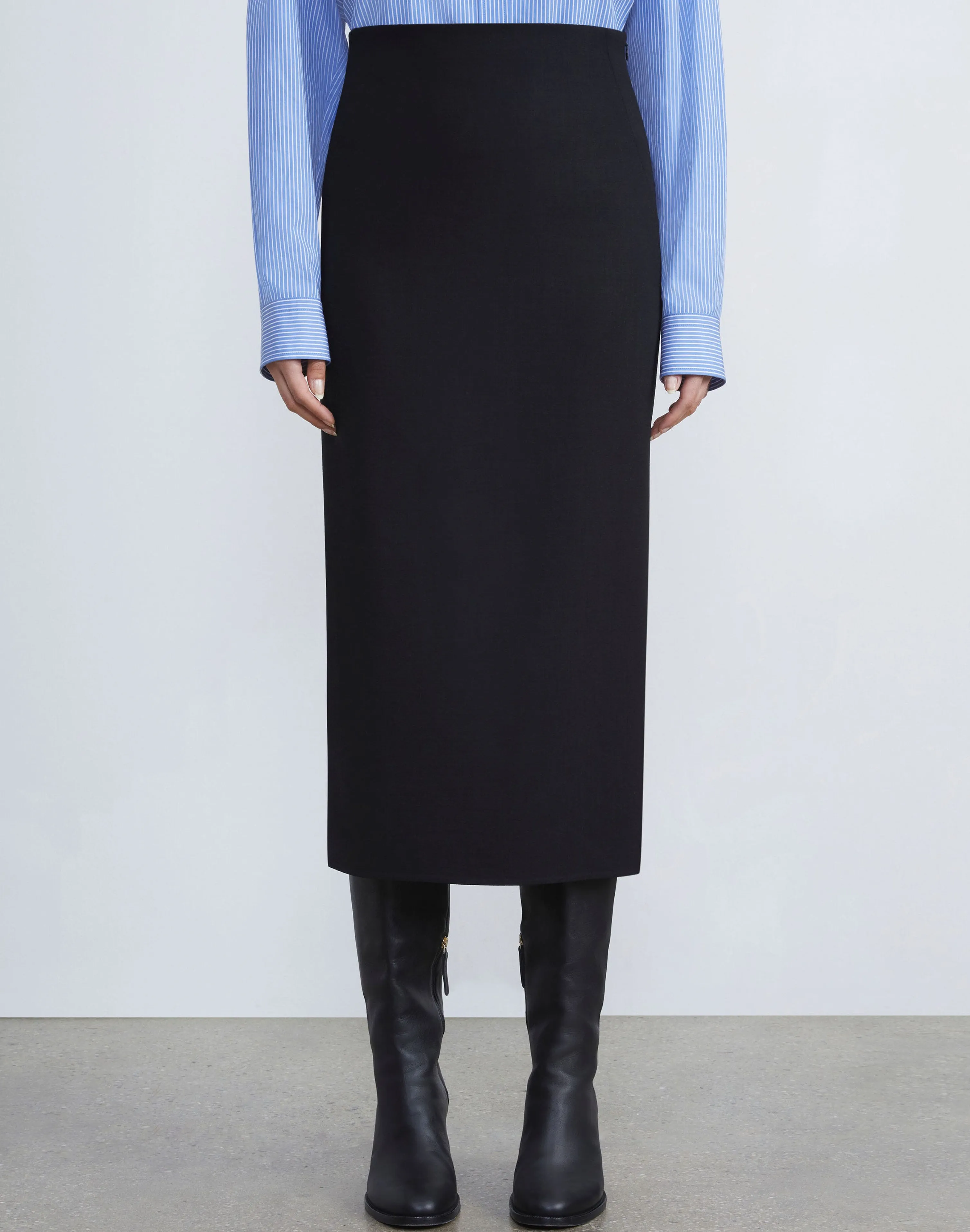 Responsible Wool Double Face Pencil Skirt
