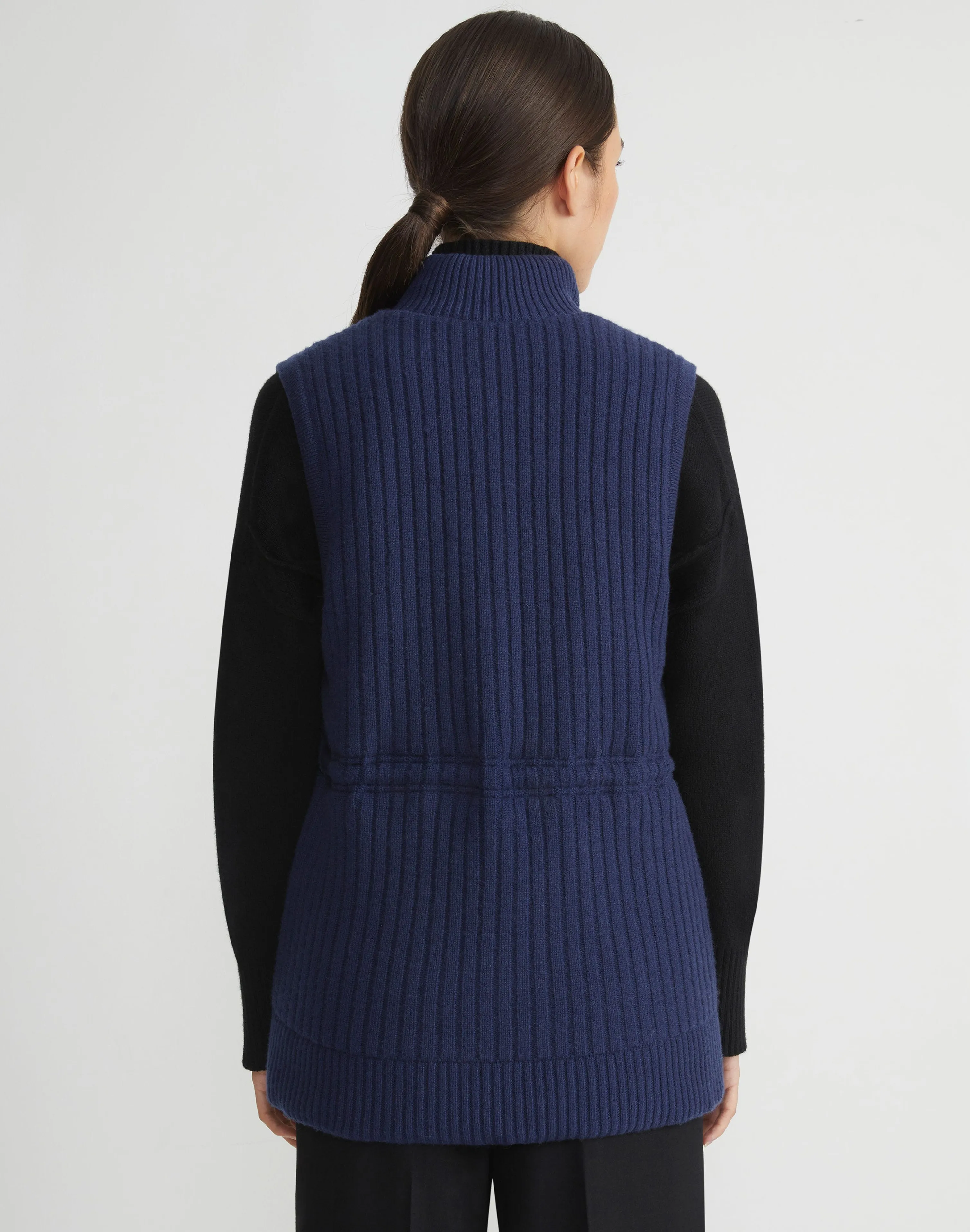 Wool Knit & Recycled Poly Quilted Reversible Vest