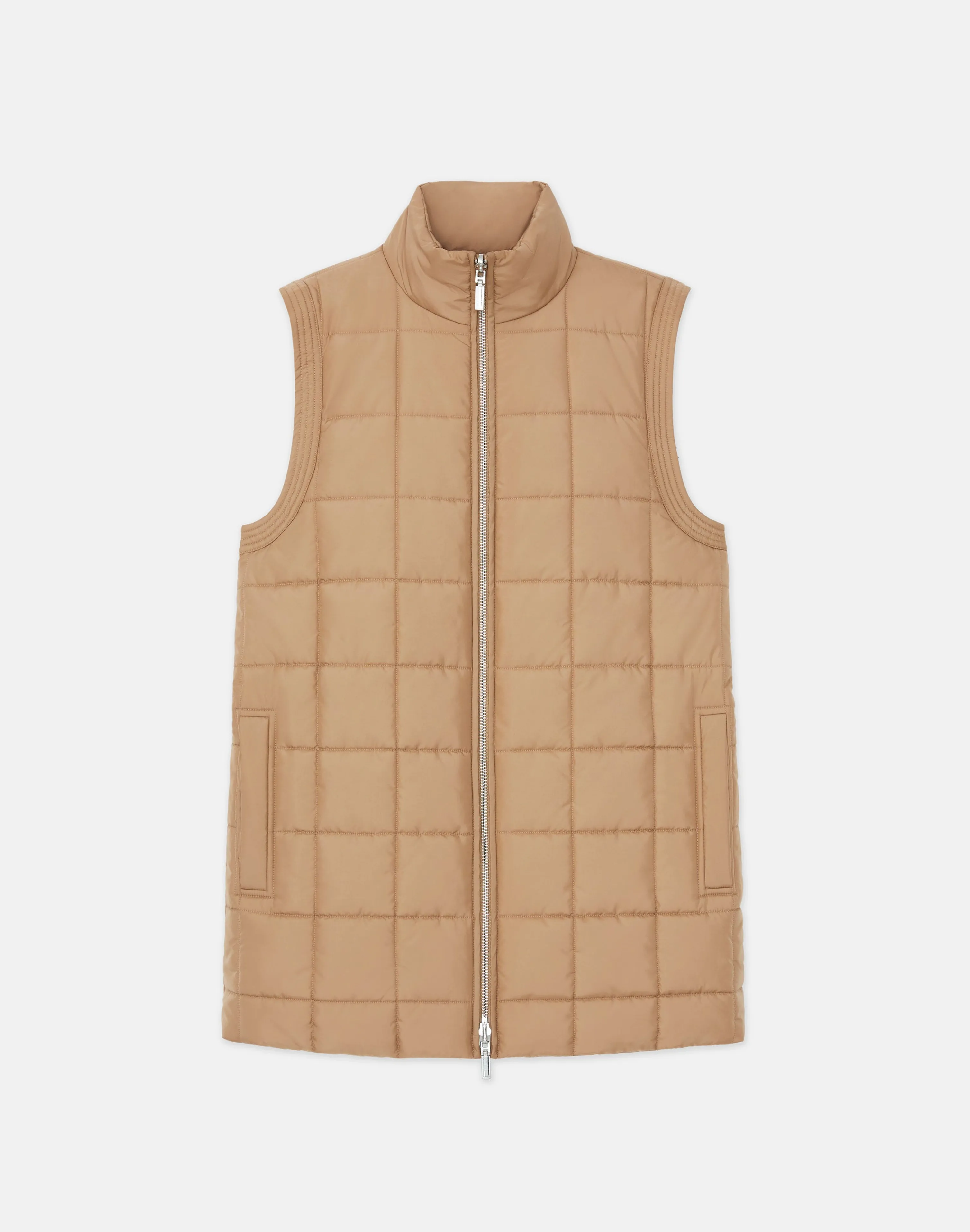 Recycled Poly Quilted Reversible Puffer Vest