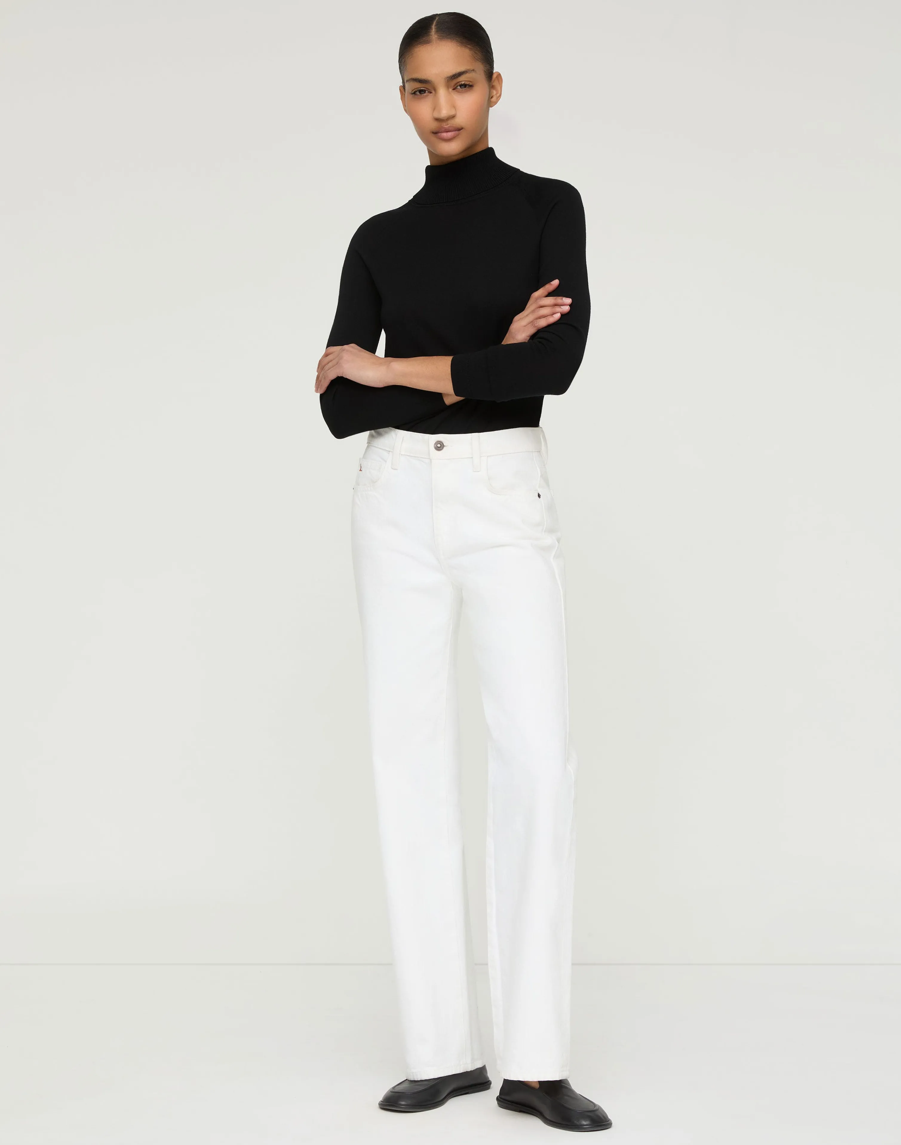 Responsible Matte Crepe Turtleneck Sweater