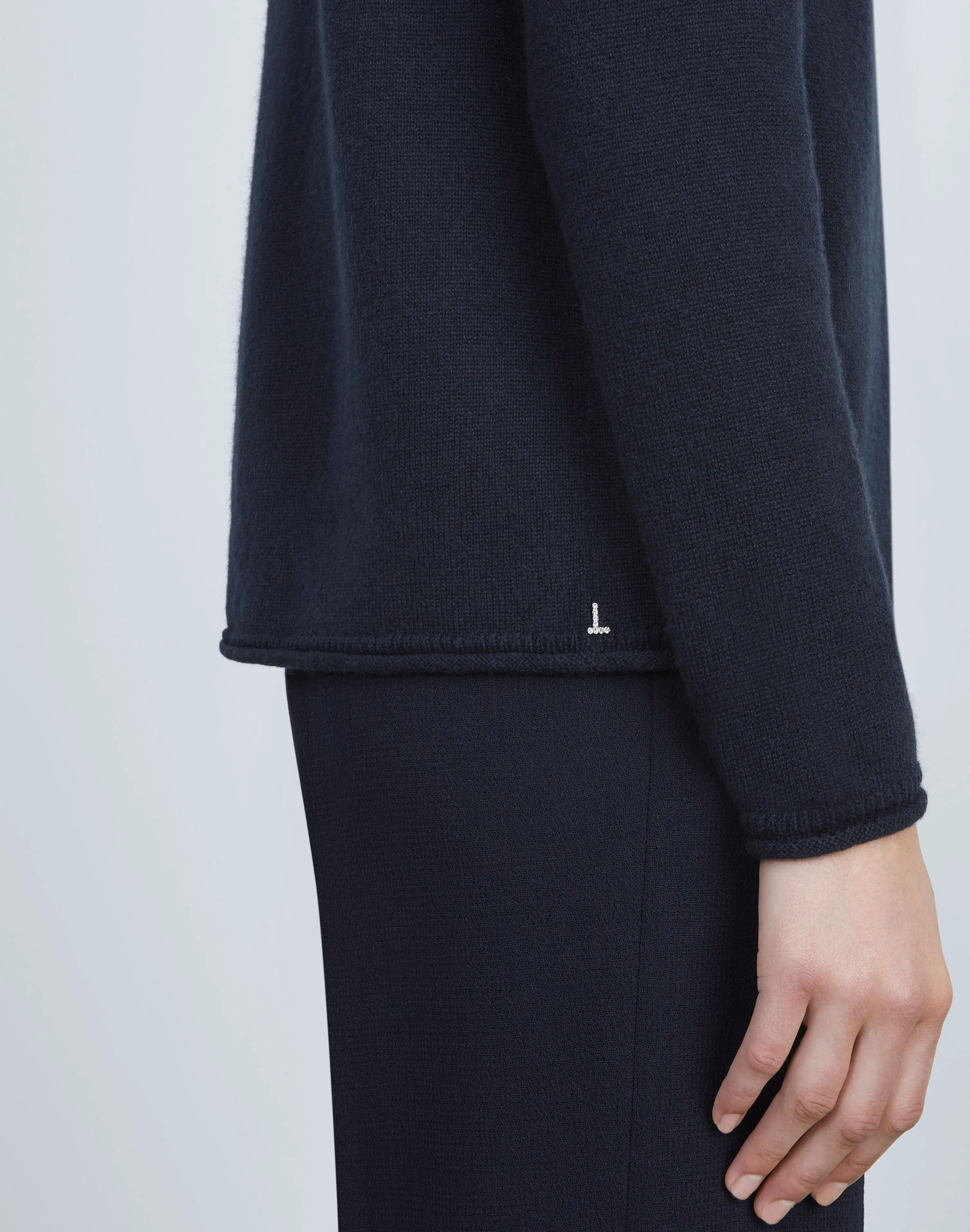 Cashmere Zip Front Cardigan