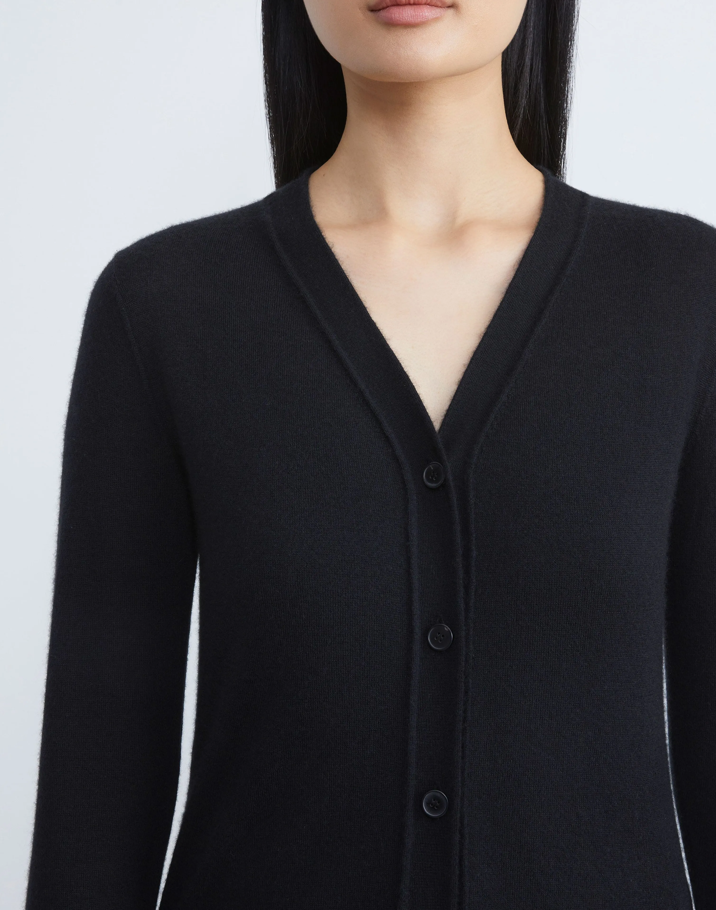 Fine Gauge Cashmere V-Neck Cardigan