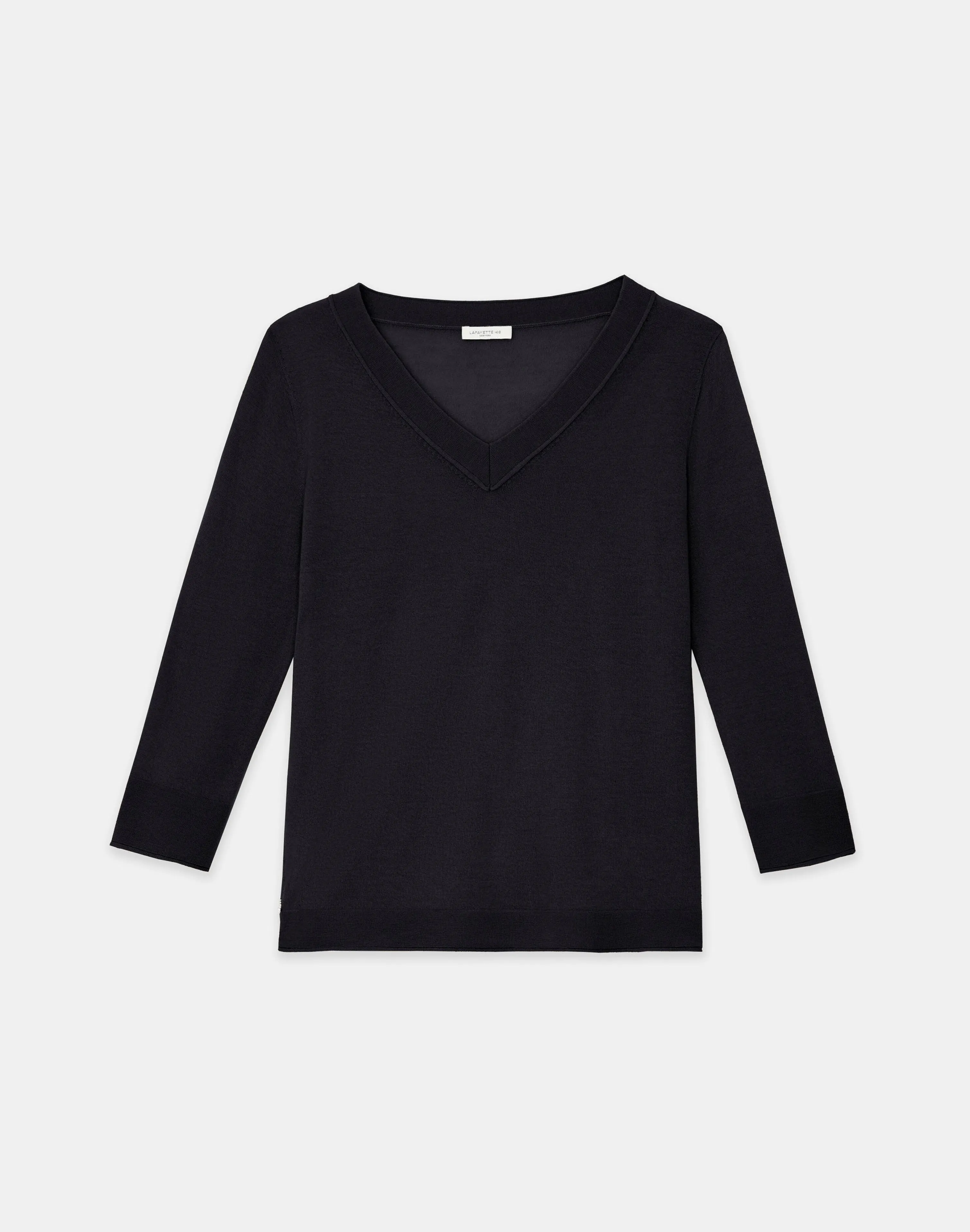 Fine Gauge Cashmere V-Neck Sweater