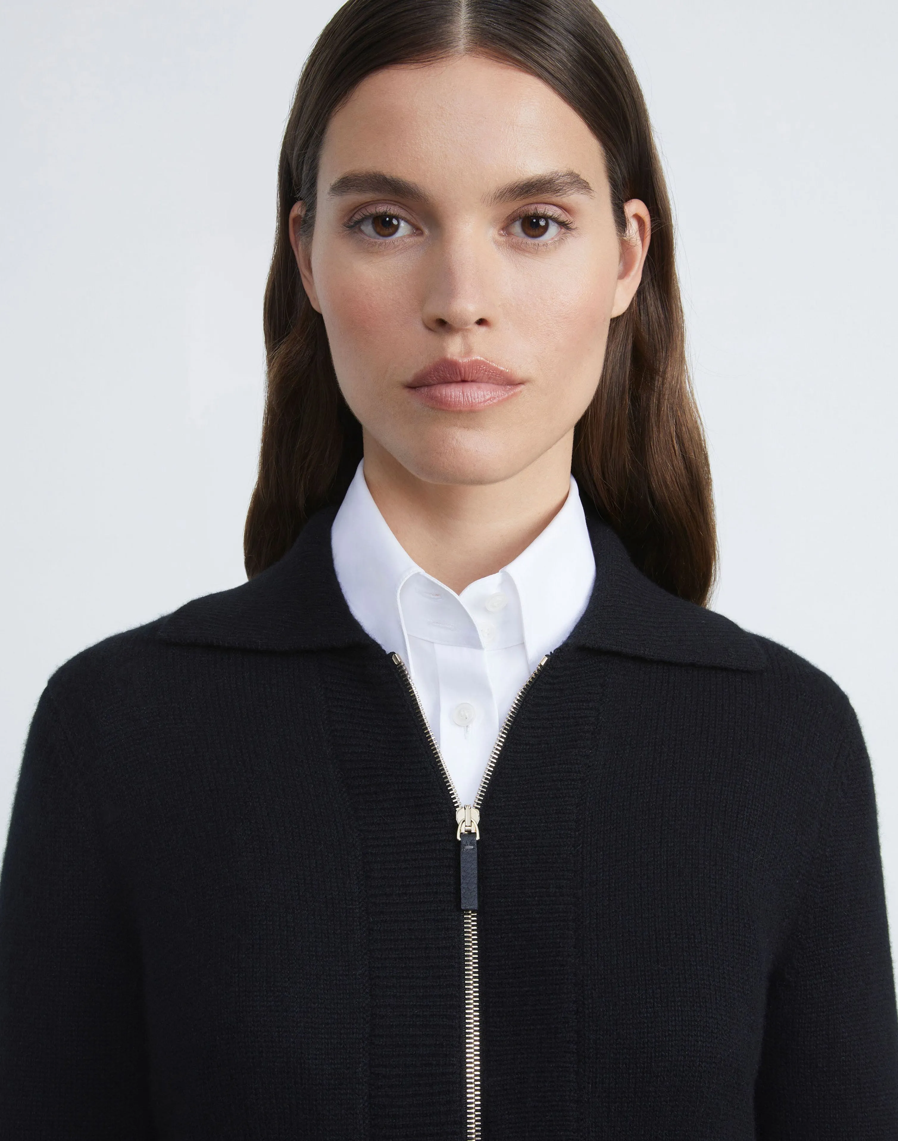 Cashmere Polo Cardigan