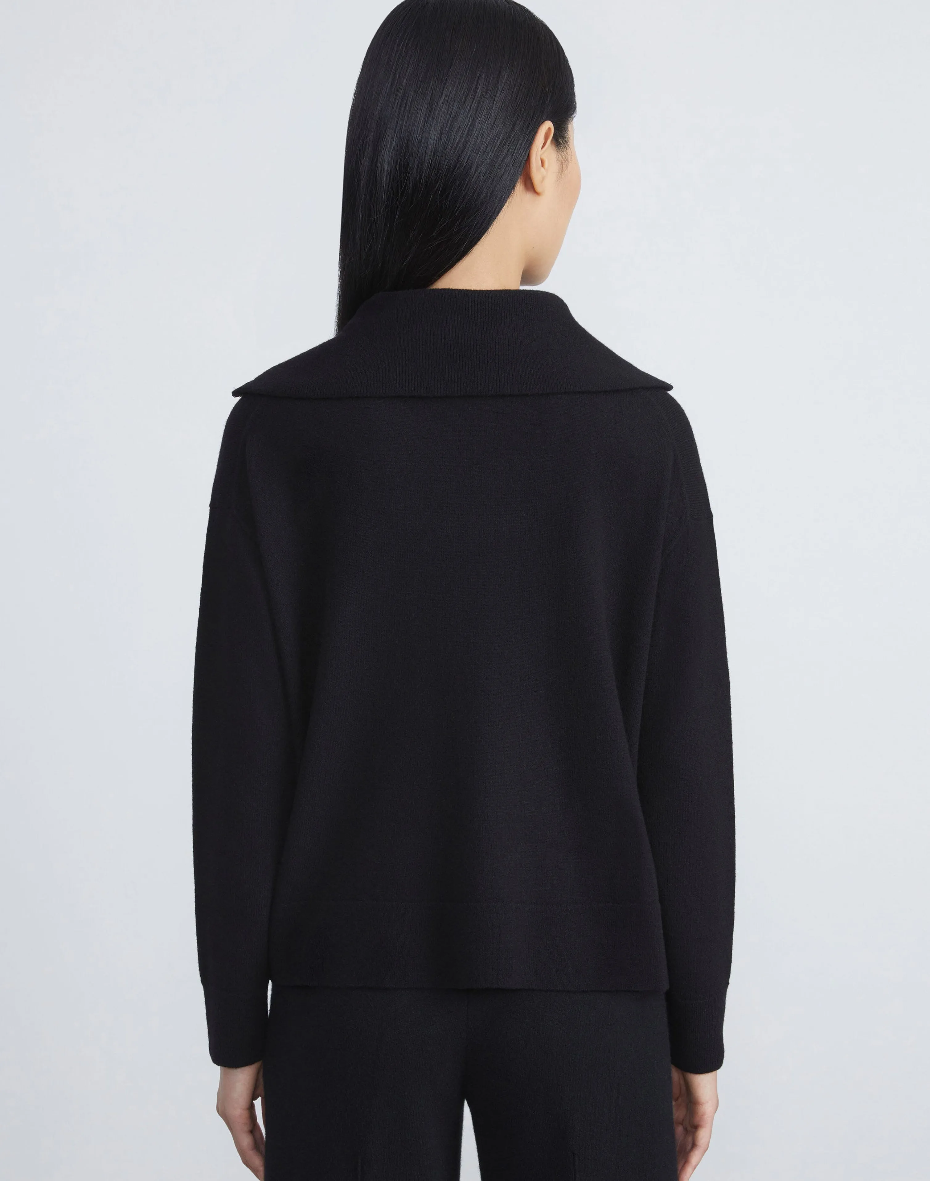 Cashmerino Half Zip Sweater