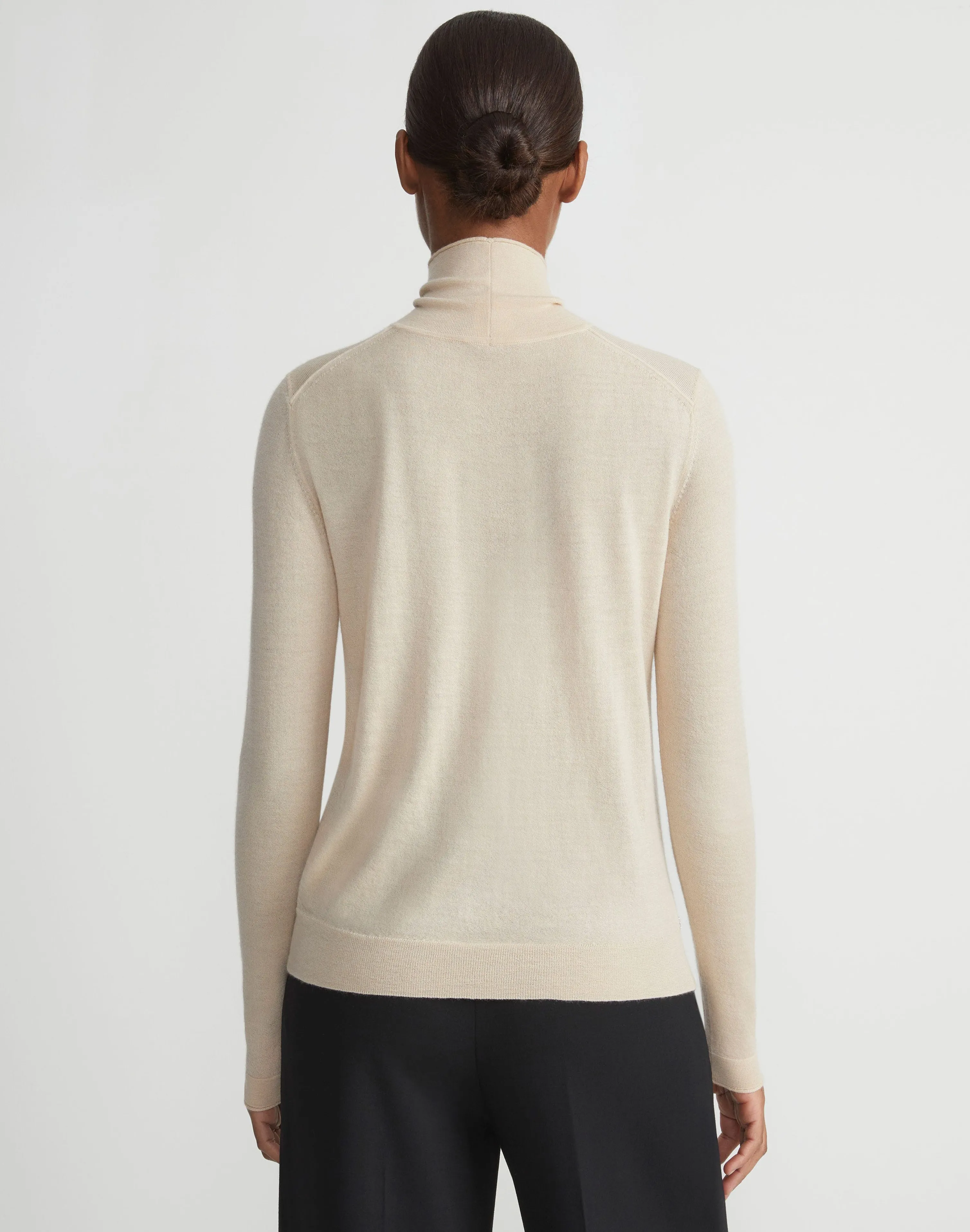 Fine Gauge Cashmere Stand Collar Sweater