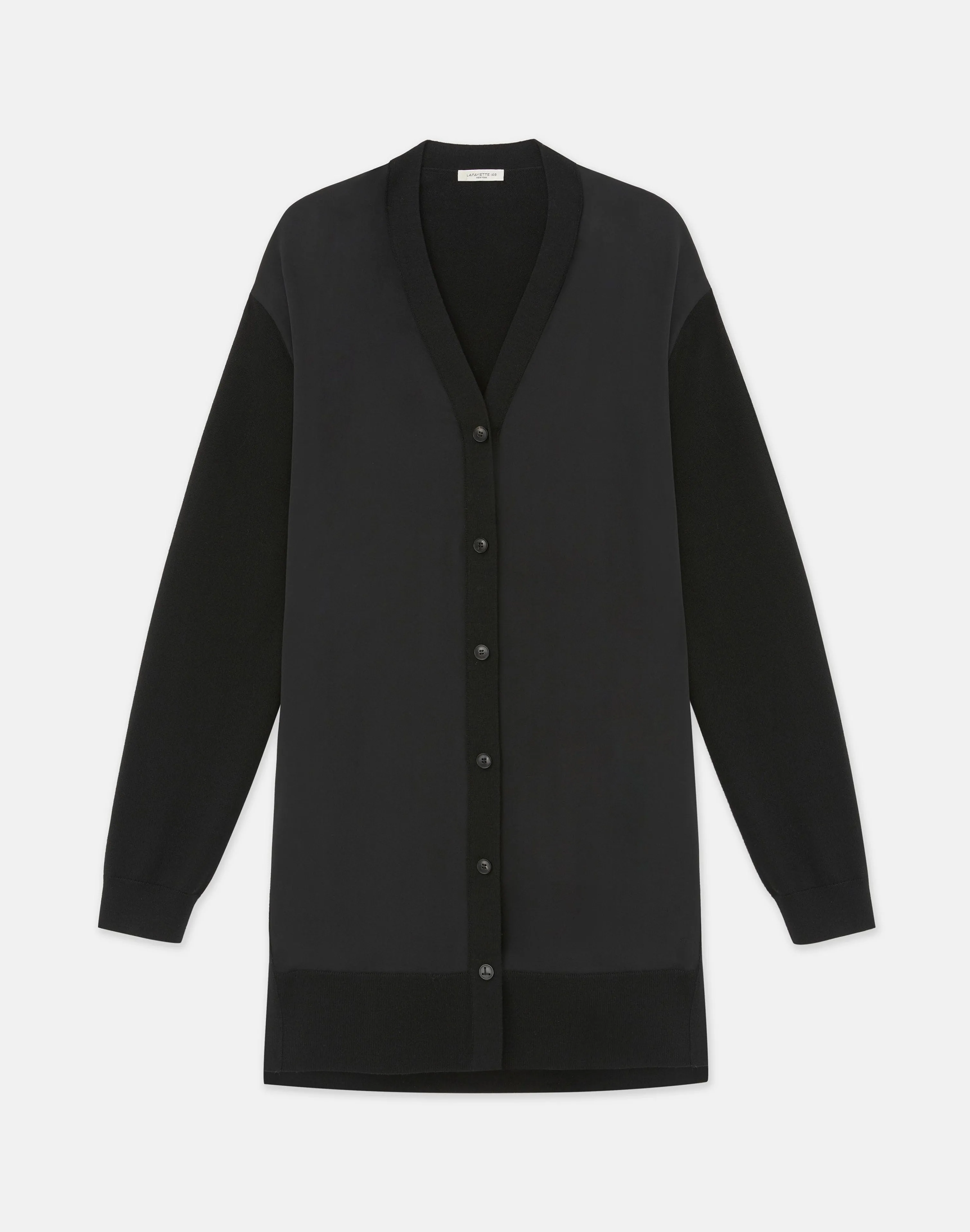 Responsible Fine Gauge Merino & Organic Silk Georgette Cardigan