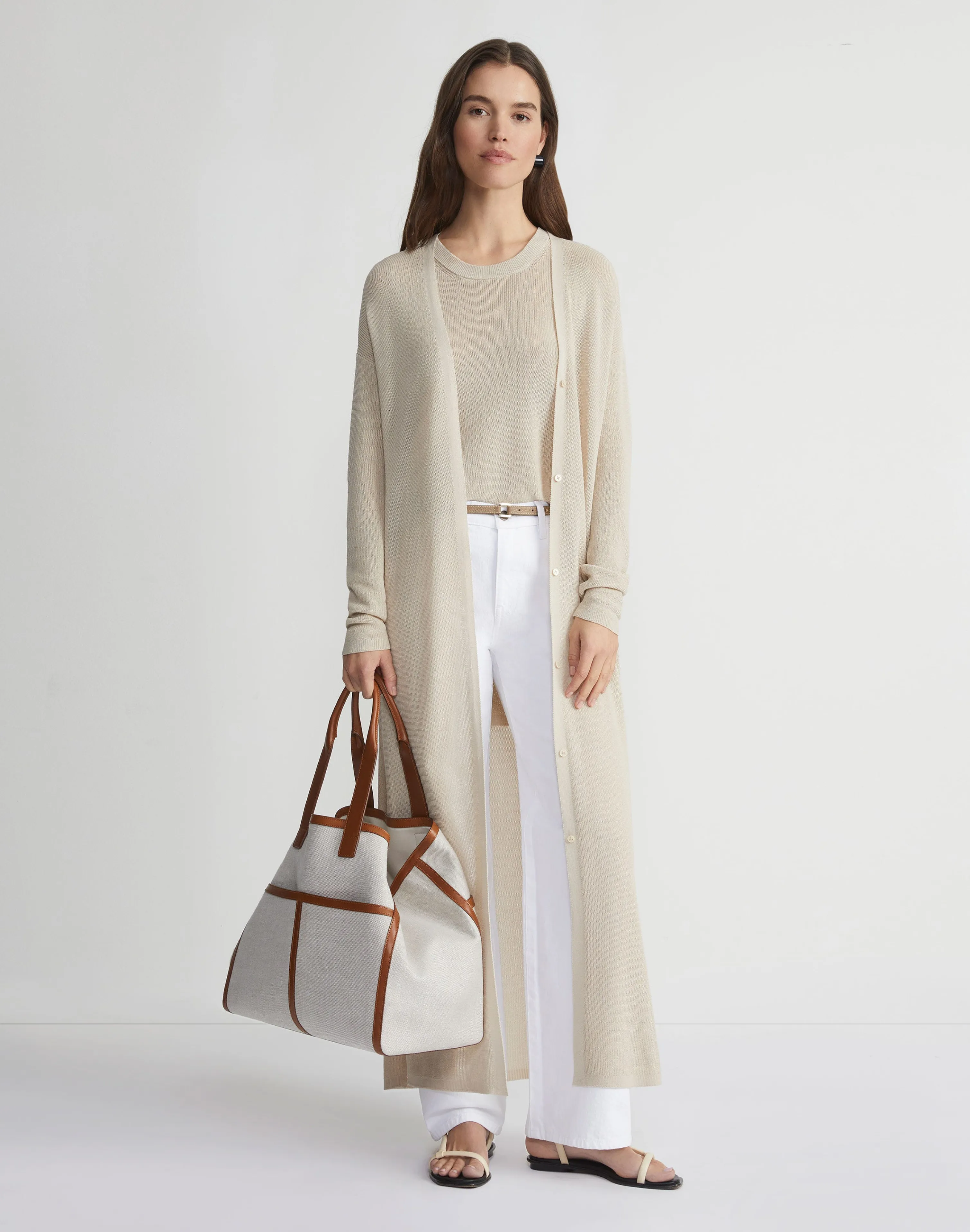 Mercerized Cotton Ribbed Tunic