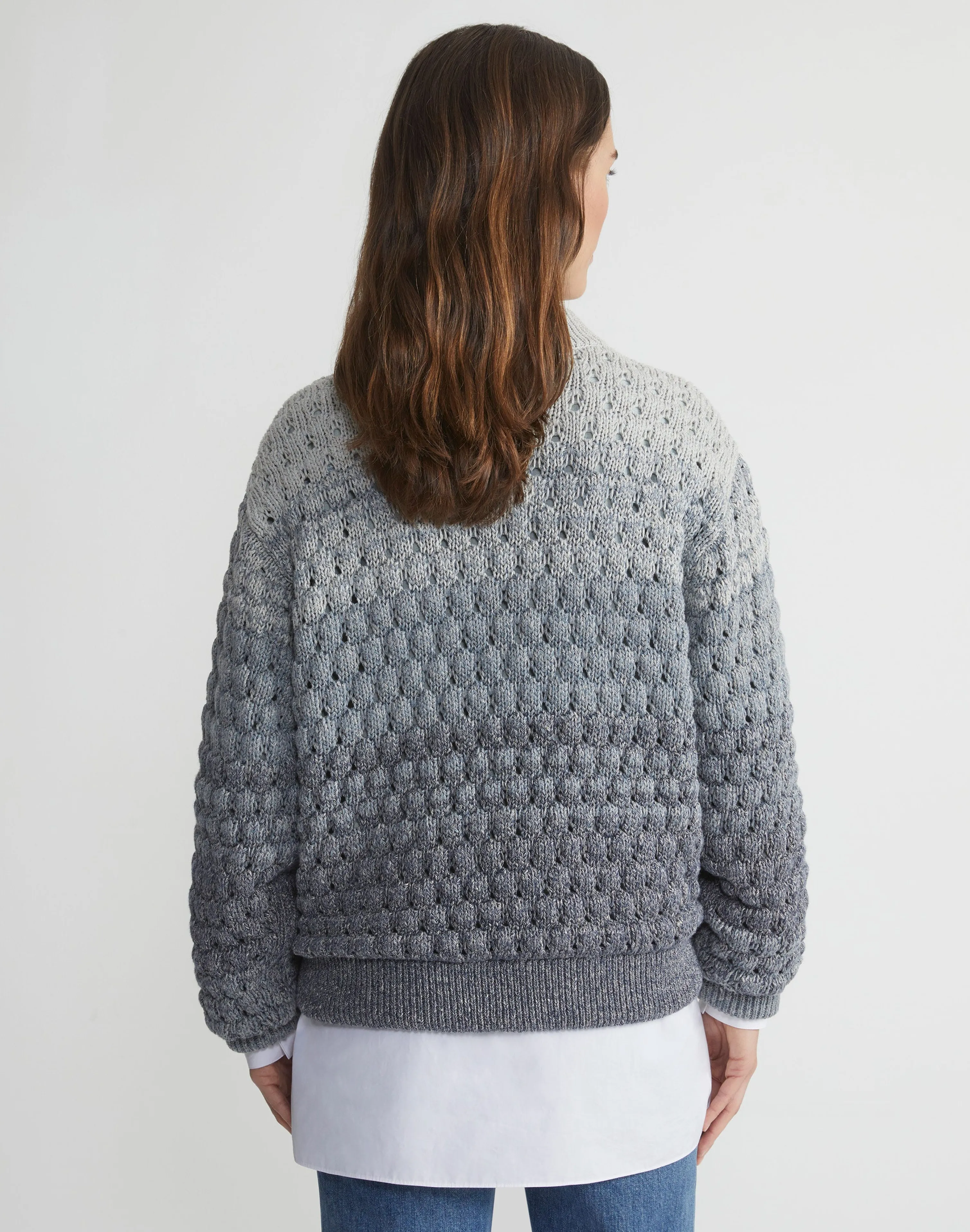 Denim Yarn & Organic Chambray Reversible Bomber